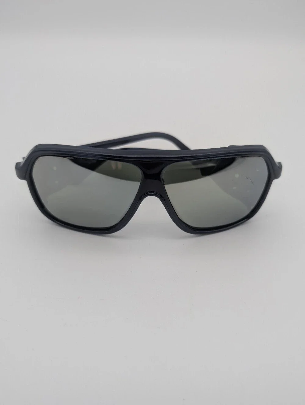 Vintage (1980s) I Ski Climbing Aviator Mirror Sunglasses w/Leather Blinders